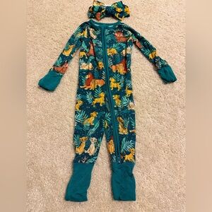 Little Sleepies Lion King Footie and Headband